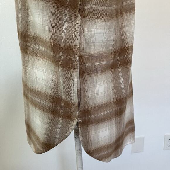 Abercrombie & Fitch Womens Plaid Oversized Flannel Shirt Size XS Pockets Country - Picture 7 of 10